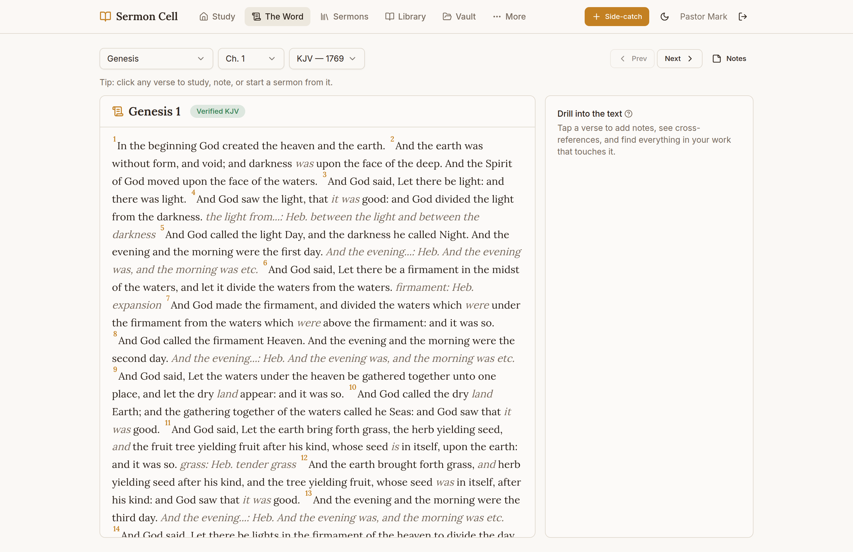 The Word — Sermon Cell